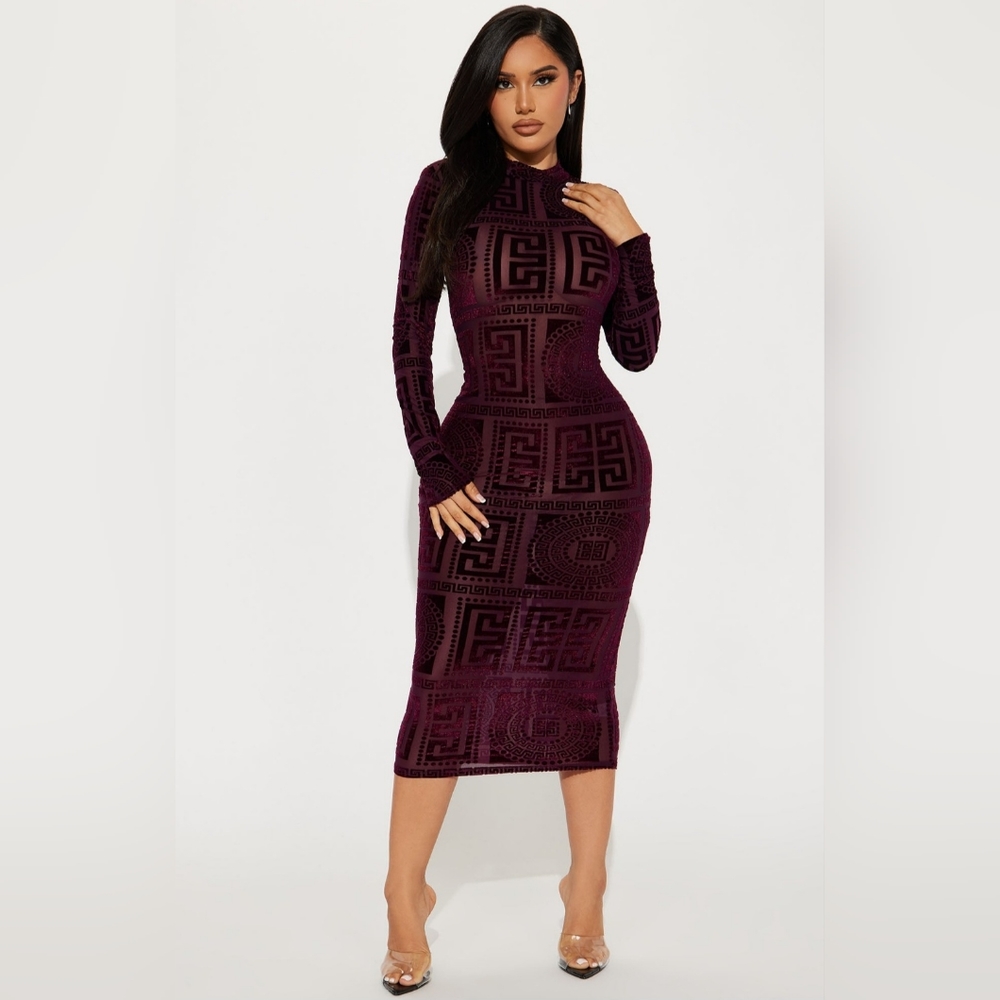 New remy velvet burnout dress